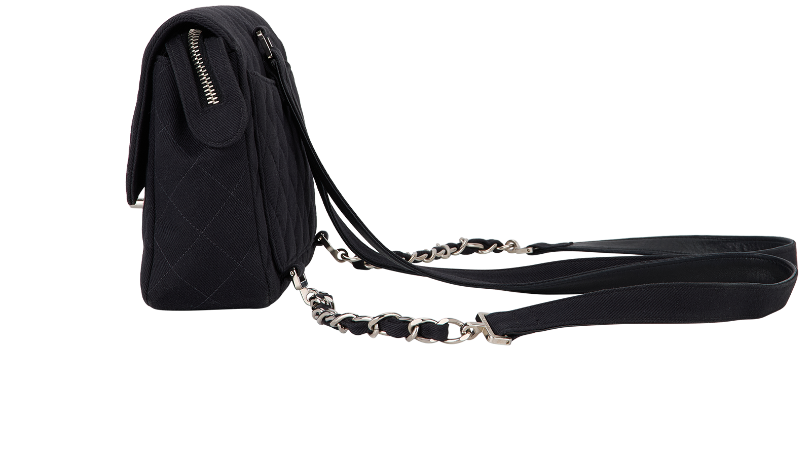 Quilted Nylon Flap Backpack Black, &pound;2,800, Handbags, Black, Nylon, Bottom view